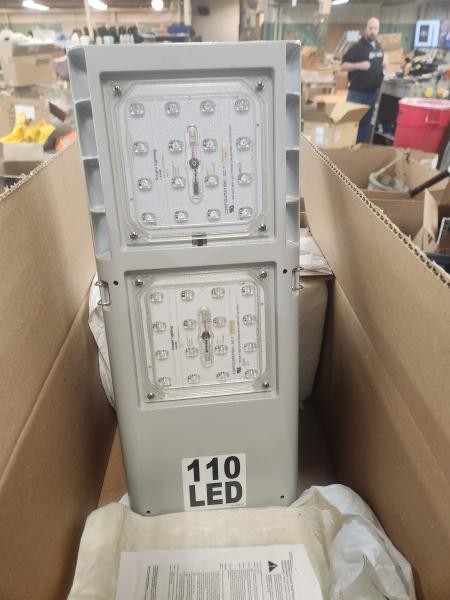 Lot of 19 Cooper Lighting LED Roadway, Parking Lot Luminaires.