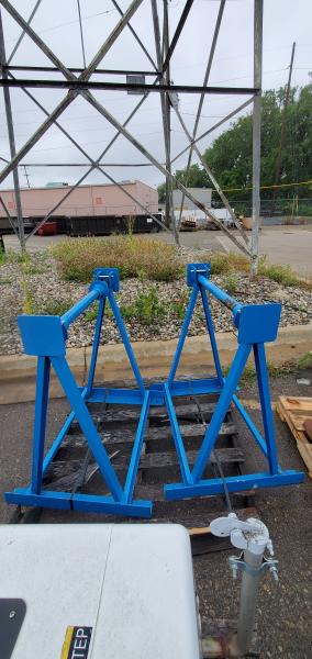 Lot of 2 Used Cable Reel Racks