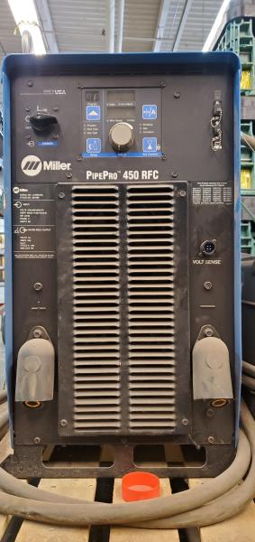 Used Miller PipePro 450 RFC with Miller PipePro 12RC Suitcase wire feeder. Unknown Working condition - Image 1