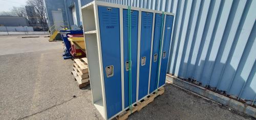 Lot of Used Hallowell Lockers. 5' tall, 18" deep - Image 2