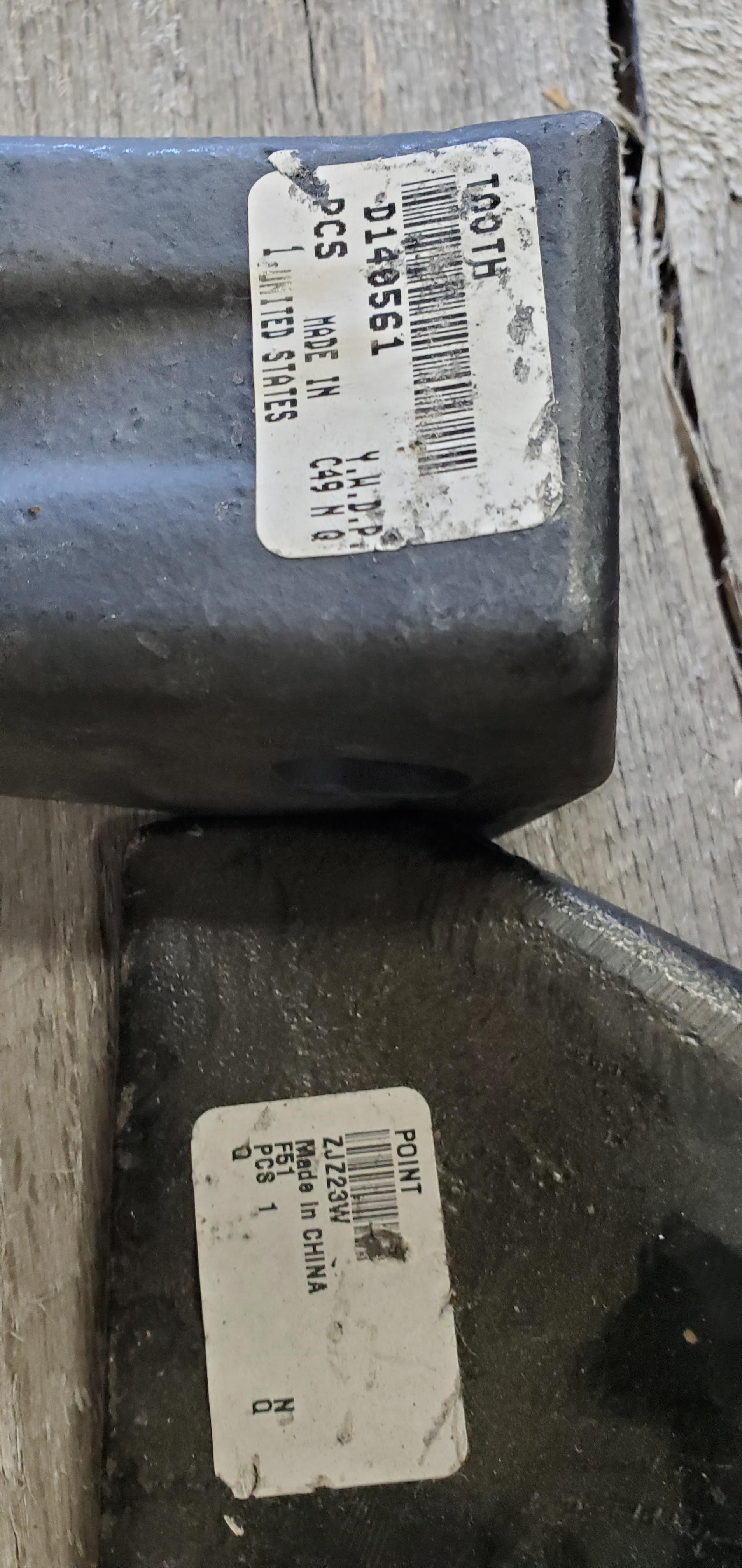 Lot of 35 Various Case Bucket Teeth, Fits 1 3/4