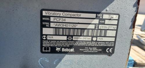 Bobcat PCF34 Compactor Attachment. - Image 3