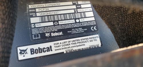 Bobcat PCF34 Compactor Attachment. - Image 3