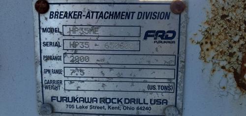 Furukawa FRD HP35 Compactor Attachment. - Image 2