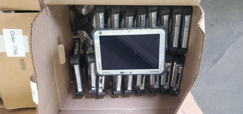 Lot of 18 Used Panasonic ToughPad FZ-G1 -MK-5 Ruggedized Tablet.