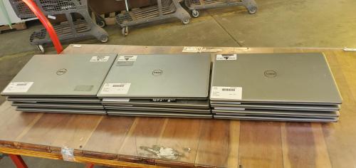 Lot of 12 Used Dell Precision 7750 Laptop PC's- Scratch and Dent- No Chargers. - Image 1