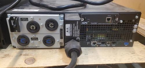 APC UPS Rackmount Battery Backup, 208/240V. Model #SRT5KRMXLT. - Image 2