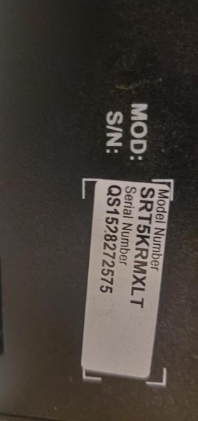 APC UPS Rackmount Battery Backup, 208/240V. Model #SRT5KRMXLT. - Image 3