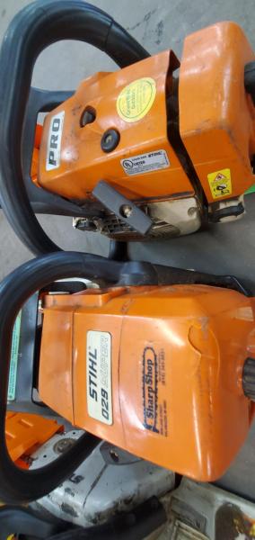 Lot of 4 Stihl Chainsaws, Broken/Missing Parts. - Image 3