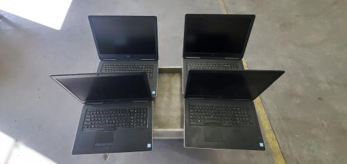 Lot of 4 Dell Precision Laptops- 3x 7720, 1x 7710- Windows 10- 512Gb Hard Drive- Ultra HD 17.3" Display. - Chargers Included. - Image 2