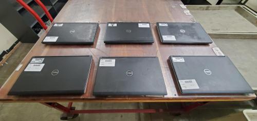 Lot of 6 Dell Precision 7730- Intel Core i7-8850H CPU, 16GB RAM, 512BG SATA HD. NVIDIA Quadro P5200 Video Card. Windows 10 installed, Power Supply Included. - Image 1