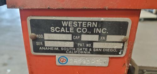 Western 3000Lb Capacity Scale.  - Image 2
