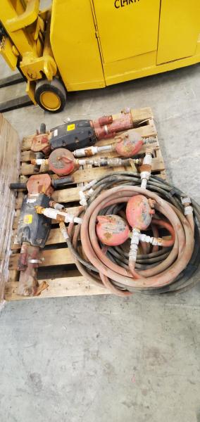 Lot of 2 CP-1260-SVR Pavement Breakers and 3 In-Line Lubricators - Image 1