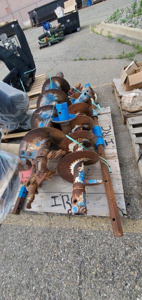 Lot of 3 6' Pengo Augers with 2 Extensions/parts. - Image 1
