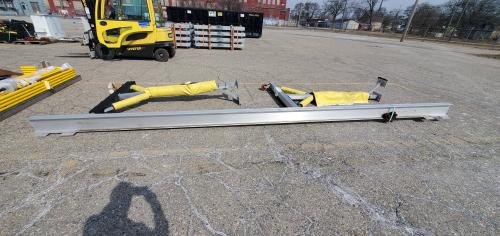 20ft 4"×8" I-Beam on Rolling Stands. 600 Capacity. - Image 1