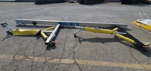 20ft 4"×8" I-Beam on Rolling Stands. 600 Capacity. - Image 2