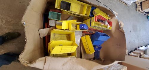 Lot of Plastic Parts Bins - Image 1