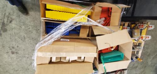 Lot of Plastic Parts Bins - Image 2
