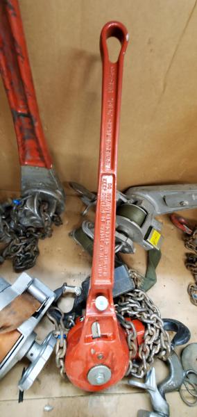 Lot of Various Chance and Coffing Chain and Strap Hoists. - Image 2