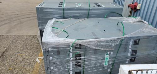 Lot of 24 Lockers Contained in 3 Cabinets Measuring 81"×31"×21.5" Deep. - Image 2