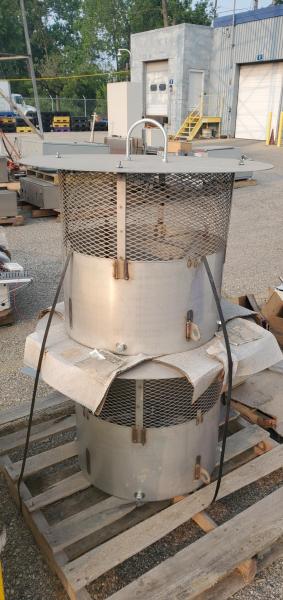2 Stainless Steel Rain Caps- Aprox 22.5 - Image 1