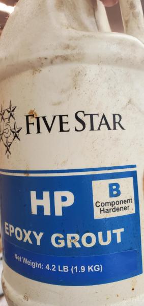 Five Star HP Epoxy Grout. 9x 3Gallon Jugs of Part A and 9x Quart Jugs of Part B. - Image 3