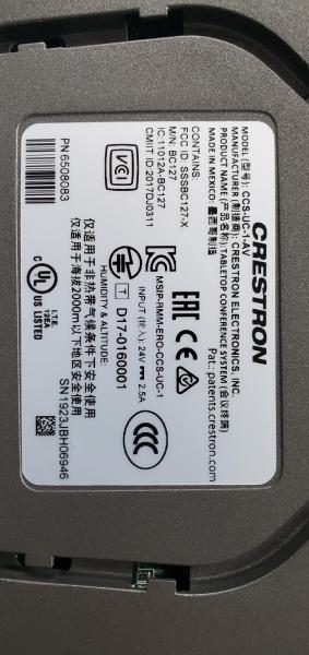 Lot of 4 Crestron CCS-UC-1-AV- No Power Supplies- - Image 3