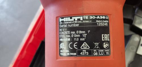 HILTI Cordless TE 30- A36, No Battery, No Charger. - Image 3