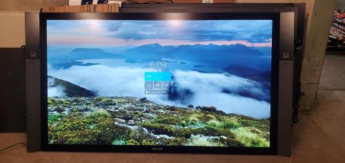 84" Microsoft Surface Hub(2)- Model 1596, Include Floor Mount. No OS. MUST BRING ASSISTANCE TO LOAD.  - Image 1