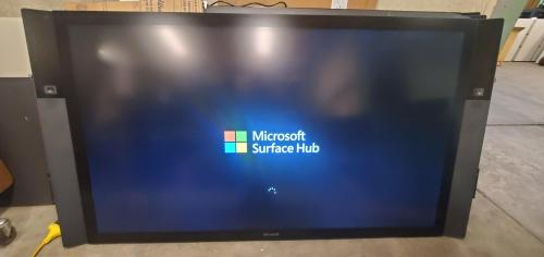 84" Microsoft Surface Hub- Model 1596, Includes Floor Mount. No OS. MUST BRING ASSISTANCE TO LOAD.  - Image 2