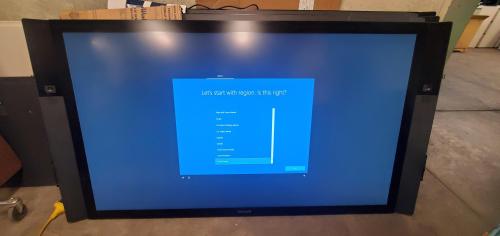 84" Microsoft Surface Hub- Model 1596, Includes Floor Mount. No OS. MUST BRING ASSISTANCE TO LOAD.  - Image 3