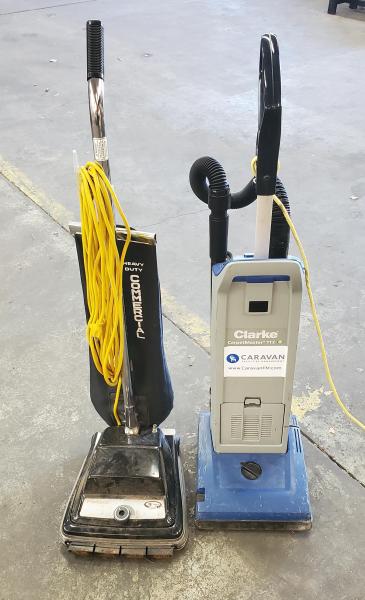 Lot of Janitorial Equip. Vacuums power on. - Image 1