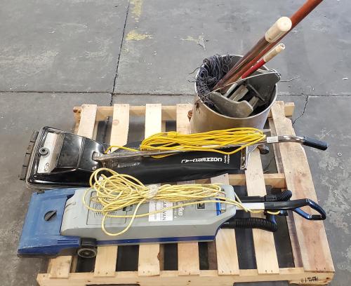 Lot of Janitorial Equip. Vacuums power on. - Image 2
