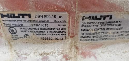 HILTI DSH-900-X Concrete Saw Includes Reservoir. - Image 4