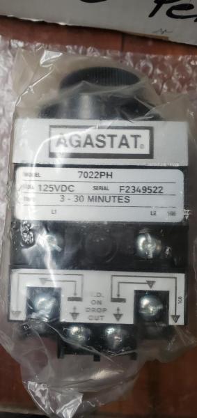 Lot of 16 Agastat 7022PH Pneumatic Time Delay Relay 125VDC 3–30 Min – New Old Stock - Image 2