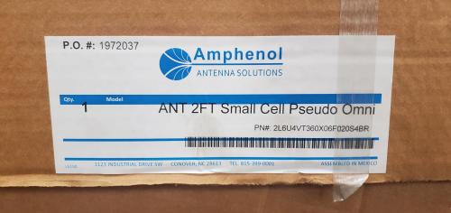 Amphenol Antenna Solutions 2-ft Small Cell Pseudo-Omni antenna (PN: 2L6U4VT360X06F020S4BR) with test report &mdash; new/unused, boxed - Image 1