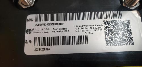 Amphenol Antenna Solutions 2-ft Small Cell Pseudo-Omni antenna (PN: 2L6U4VT360X06F020S4BR) with test report &mdash; new/unused, boxed - Image 5