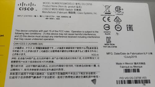 Cisco MDS 9700 Series SAN Director with Dual Supervisors & 4&times; Fibre Channel Line Cards (Enterprise Data Center Pull) - Image 5