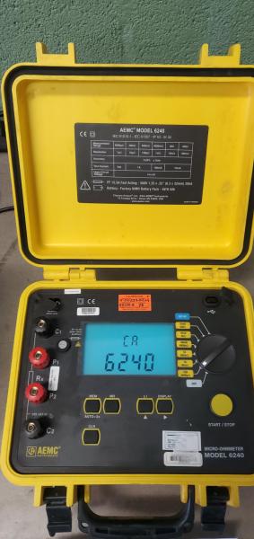 AEMC Micro-Ohmmeter, Model 6240 - Image 2