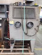 Skat-Blast Industrial Dry Blast Cabinet with Dust Collector, Dual Glove Ports.