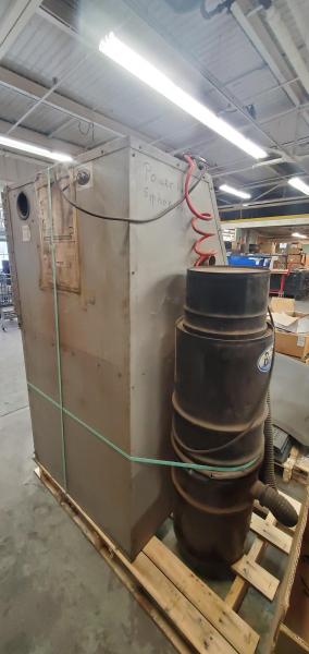 Skat-Blast Industrial Dry Blast Cabinet with Dust Collector, Dual Glove Ports. - Image 2