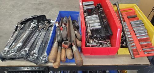 Lot of Assorted Hand Tools and Cart- - Image 4