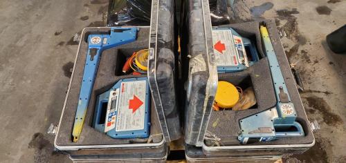 Lot of 8 &ndash; Verifier G2 Digital Locator Kits (Transmitters & Receivers) with Hard Cases, utility/underground locating equipment, field-used, most power on. - Image 12