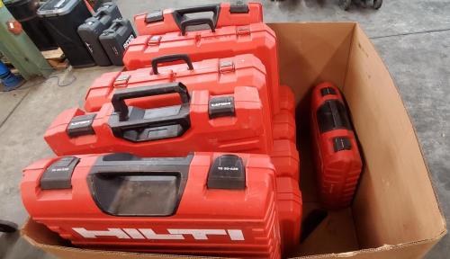 Lot of Hilti/Milwaukee Tool Cases- No Tools - Image 2