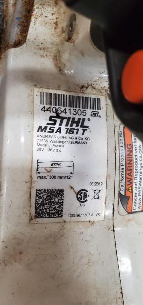 Lot of Stihl Chainsaws. Broken, 1 Gas, 1 Battery Powered, No Battery/Charger. - Image 5