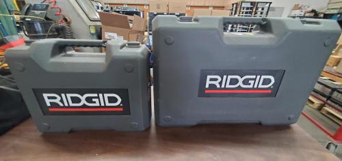 RIDGID RP 340 32kN press tool with MegaPress standard jaws. Includes 1/2", 3/4", 1-1/4", and 1-1/2" jaws. - Image 6