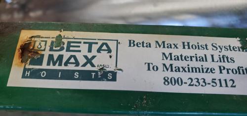 Beta Max Hoist System &ndash; Thern 4W2-K Worm Gear Winch &ndash; Material Lift System- Unknown Working Condition- - Image 1