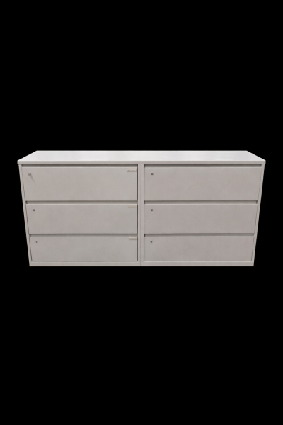 Workstation/File systems 18" x 30" x 39" file cabinets with surface, total length 5ft. - Image 1