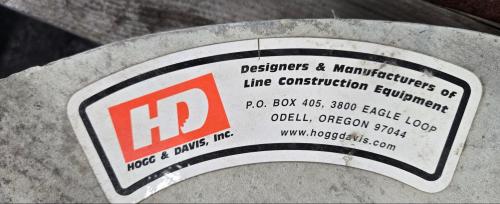 Hogg & Davis Utility Pole Lifting Clamp / Line Construction Rigging Tool with Cable & Shackle &ndash; Heavy Duty Lineman Equipment. - Image 2