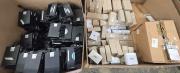 Harris M7300/M5300 700/800MHz Mobile Radio Lot with IMPRES Speaker Mics, and Accessories) &ndash; Untested Surplus &ndash; 2 Pallets.
